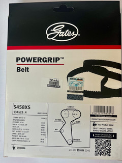 تسمه تایم 206 تیپ 5 انواع موتورTU5 پاور گریپ وارانتی 60000 هزار کیلومتر POWER GRIP GATES